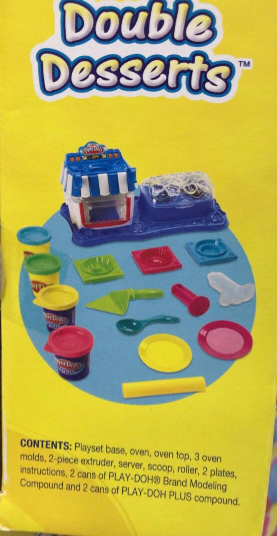 Play-Doh Sweet Shoppe Double Desserts Playset With Toy Oven & Ice Cream Maker