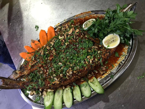 Spicy Fish (samkeh harra) Ajaj (1Kg) سمك حرة اجاج  ١ك