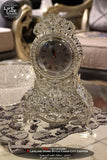 Clock  ساعة من المعدن الفضي