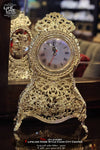 Clock  ساعة من المعدن الفضي