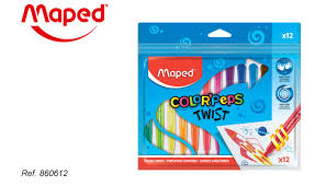 Maped Color Peps Twisted 860612طقم الوان كريون تويست