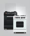 Gas oven 4 heads Gaz- Electricity  HC64 W/B GE  فرن 4 رؤوس غاز - كهرباء