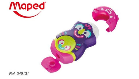 Maped Loopy Totem Duo Eraser and Sharpener  براية و محاية شكل وجه