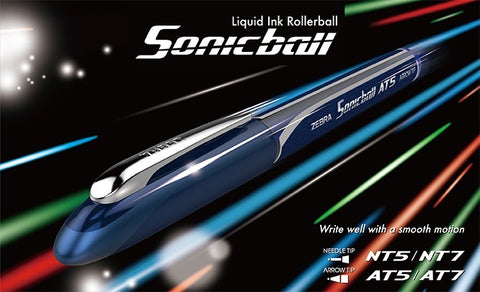 Zebra Sonicball Liquid Ink Rollerball pens قلم سائل زيبرا سونيك ابرة