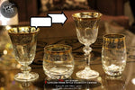 Bohemian cup decorated with gold and platinum كاسة بوهيمي مزينة بالذهبي والبلاتيني ذزينة