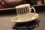 Gilded coffee cups 12pcs  فناجين قهوة مذهبين دزينة