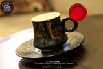 Coffee cups - black 12pcs  فناجين  قهوة لون أسود دزينة